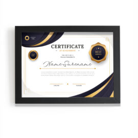 Certificate of Achievement – Premium Quality for Prestigious Recognition
