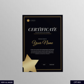 Award-Winning Certificate