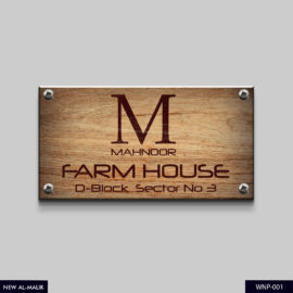 House Name Wooden Plate